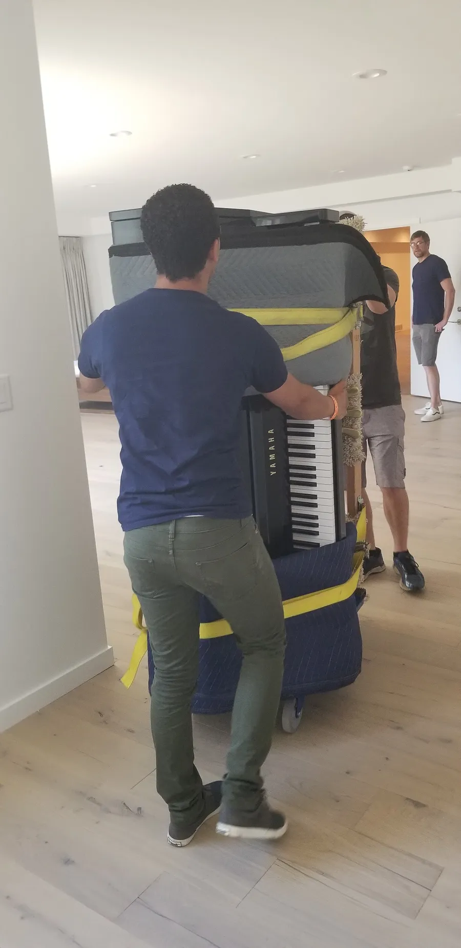 Piano in progress during a Safe and Sound Pianos job in Utah.