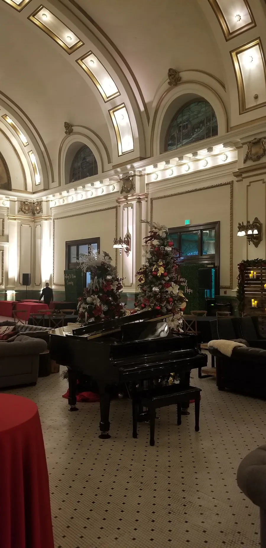 Crew handling a piano during a December 2019 Utah move.